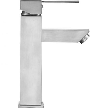 Anzzi Pygmy Single Hole Single Handle Bathroom Faucet in Brushed Nickel L-AZ112BN